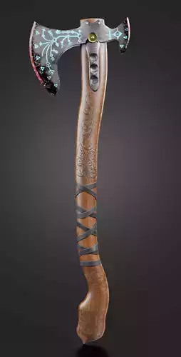 Kratos solid steel axe