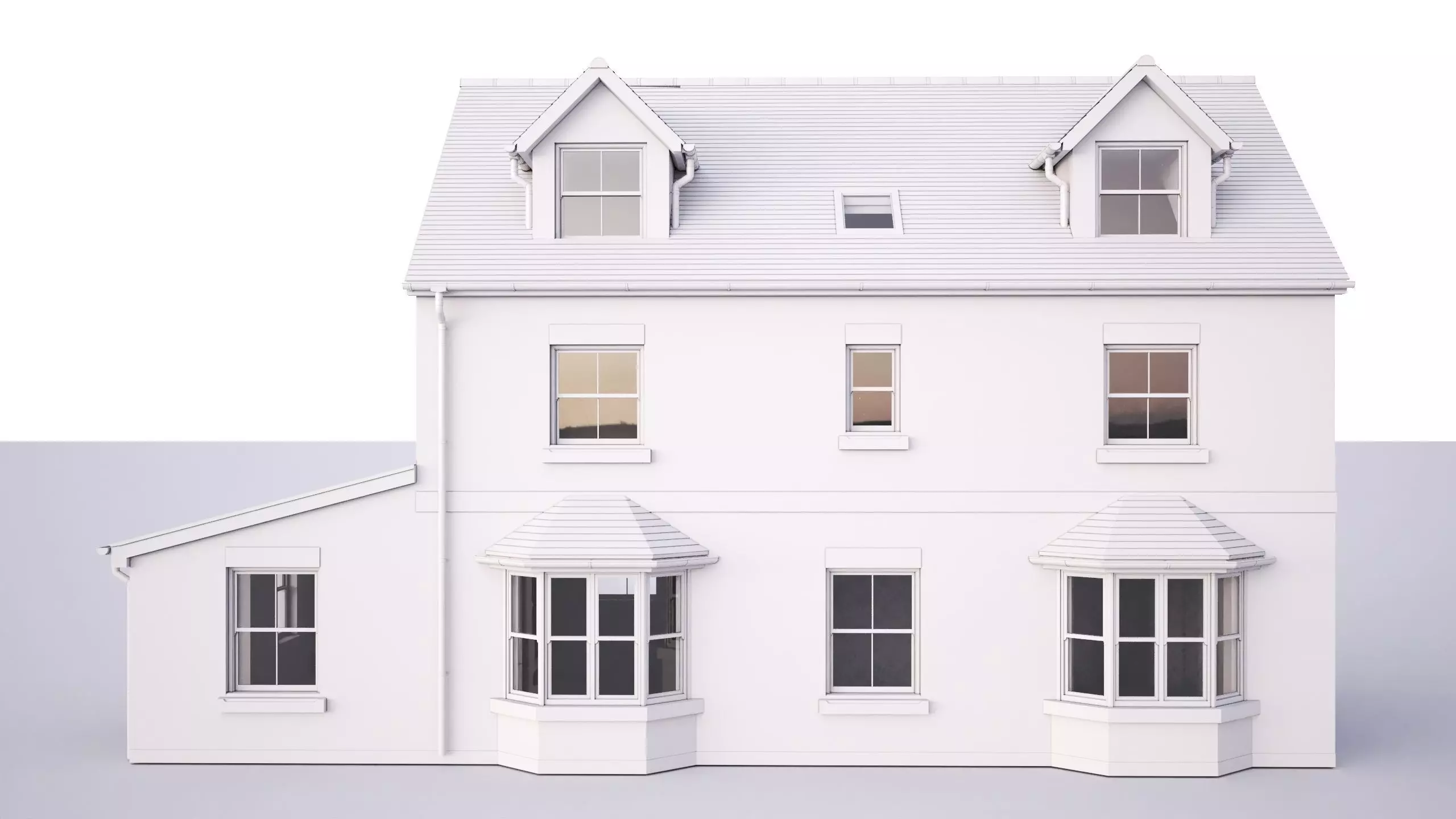 British House Theale D 3D model