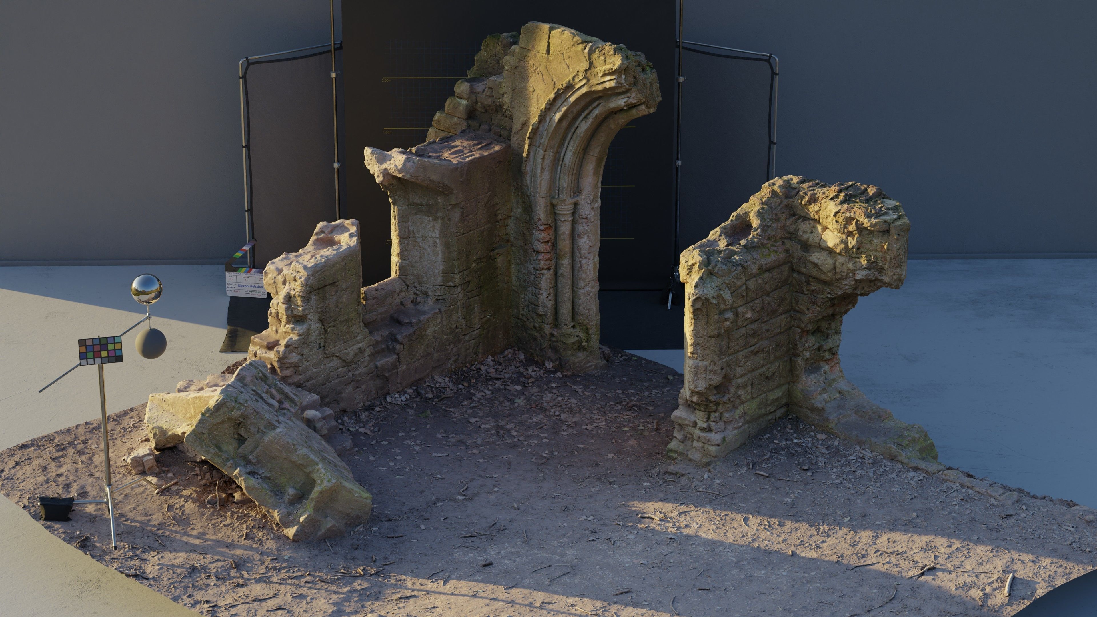 Photogrammetry Model of a Victorial Folly Low-poly 3D model_4