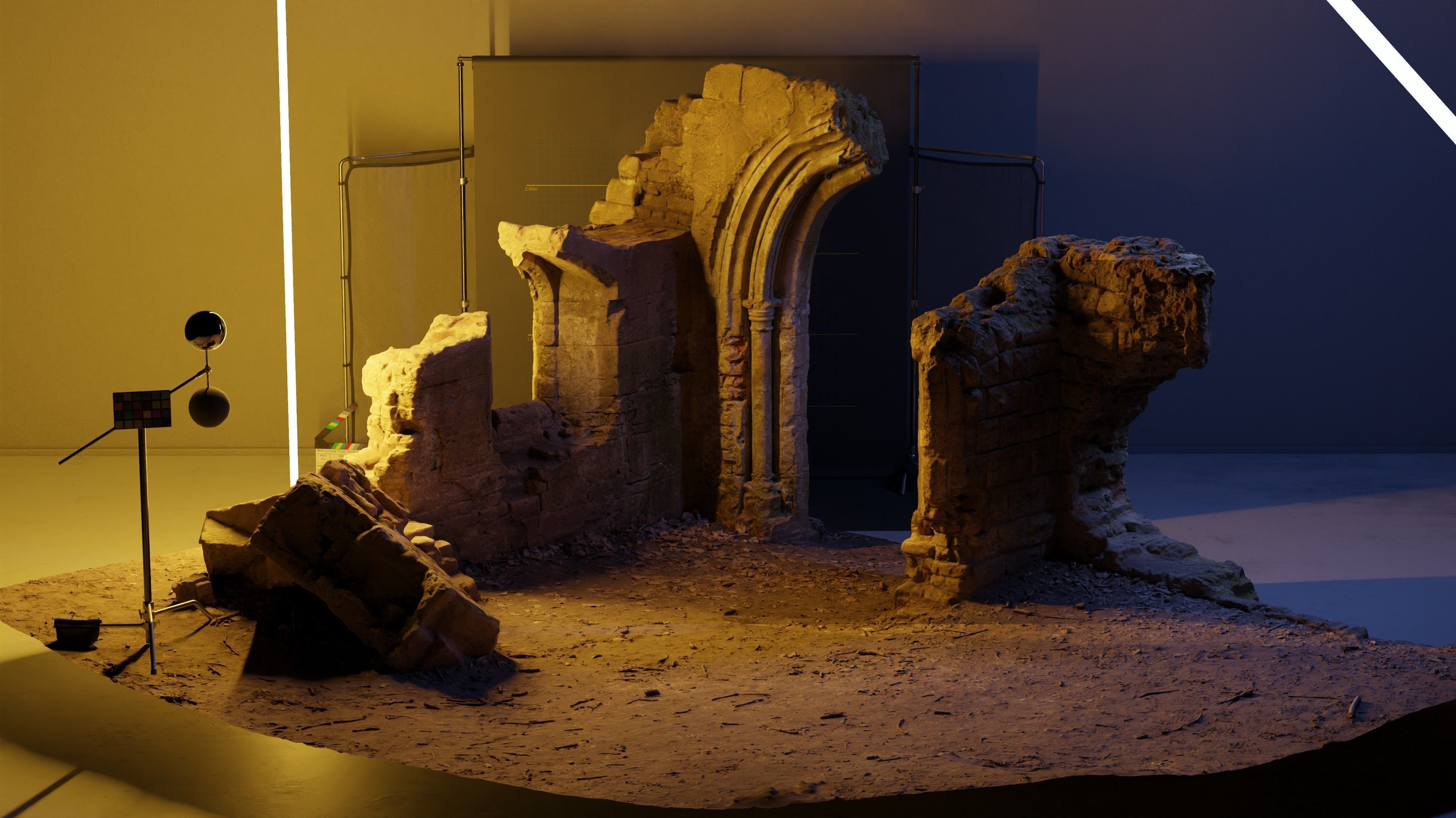 Photogrammetry Model of a Victorial Folly Low-poly 3D model_10