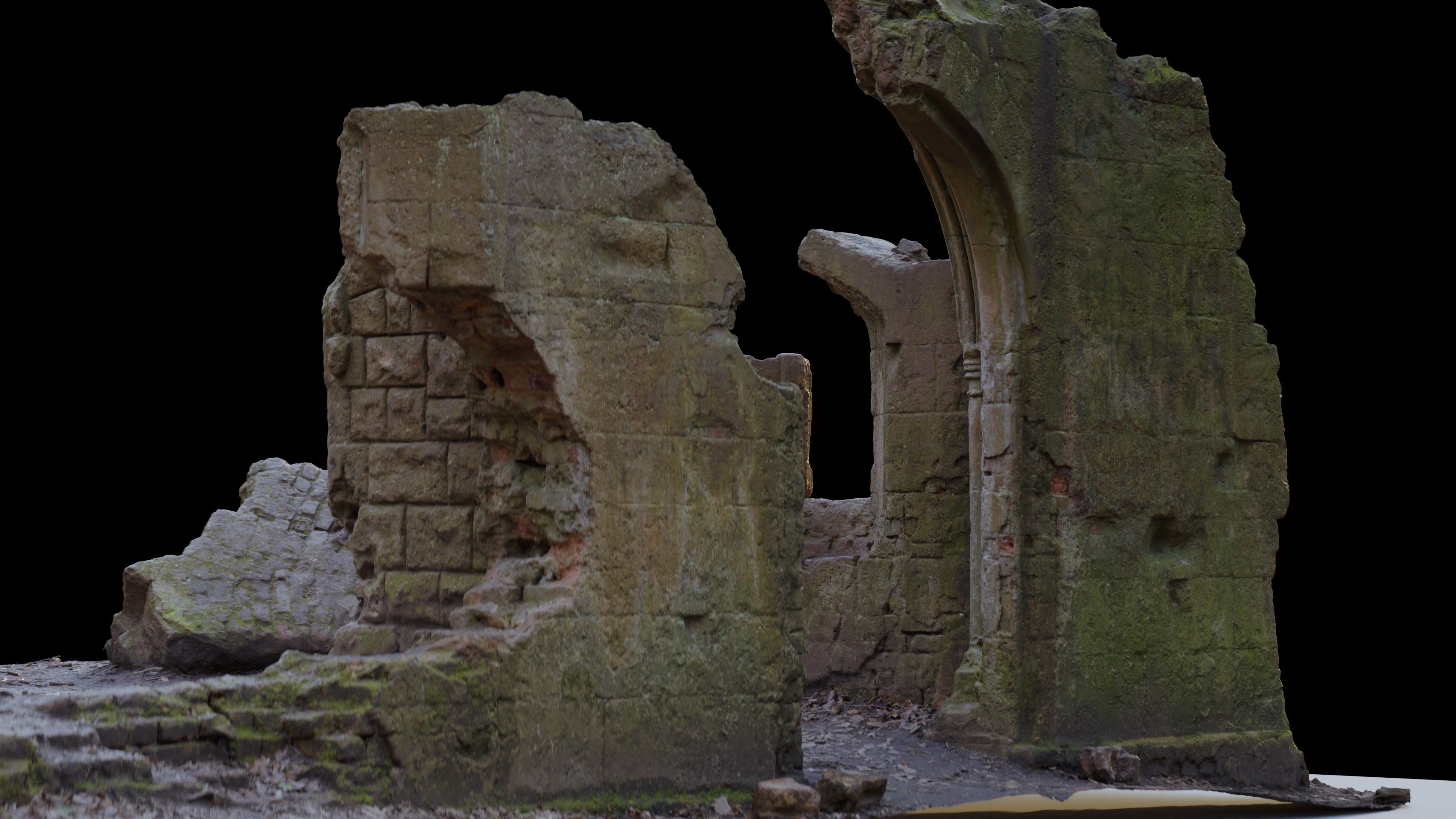 Photogrammetry Model of a Victorial Folly Low-poly 3D model_9