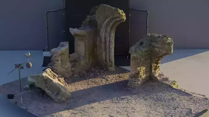 Photogrammetry Model of a Victorial Folly Low-poly 3D model Photogrammetry Model of a Victorial Folly Low-poly 3D model