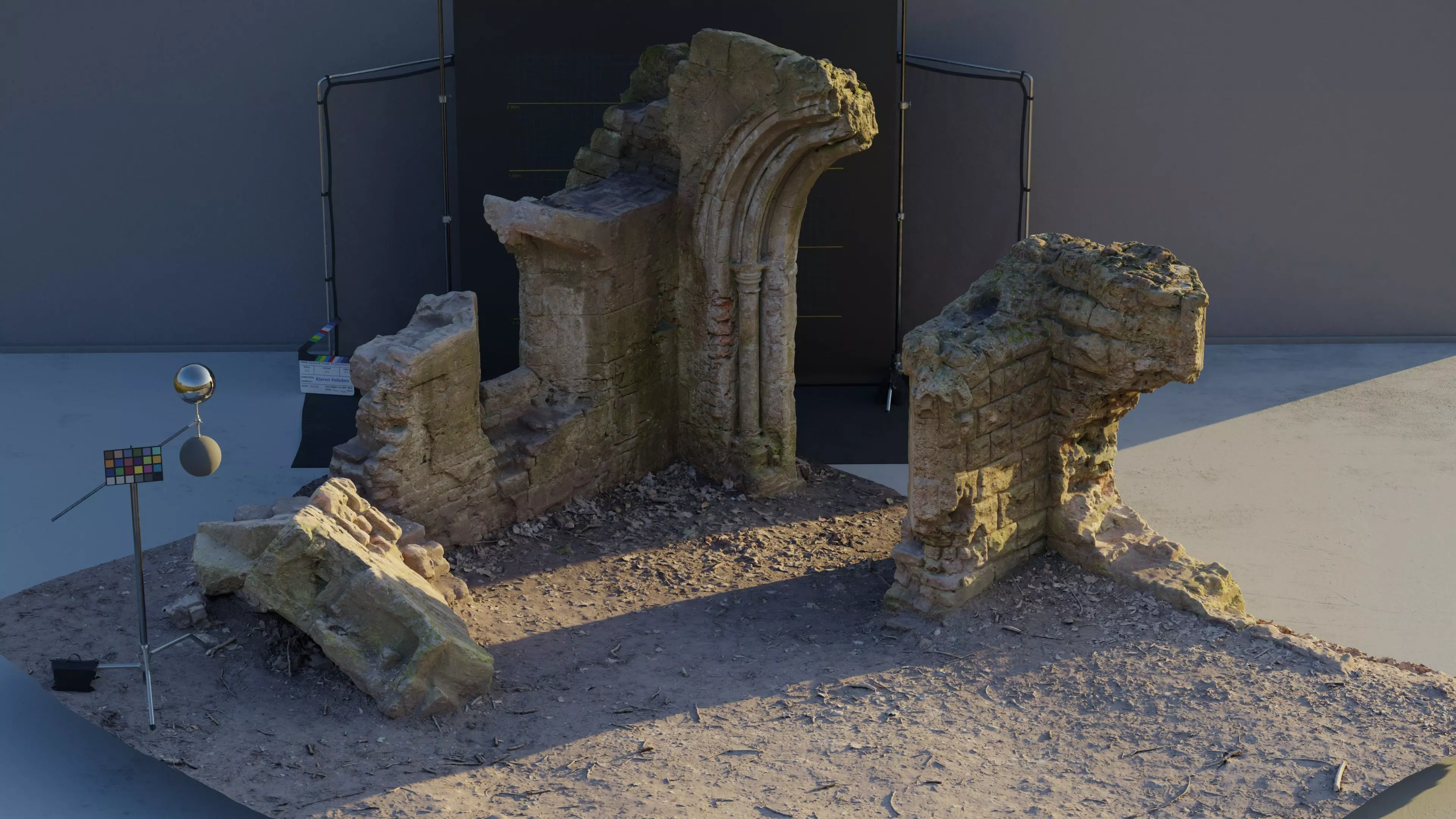 Photogrammetry Model of a Victorial Folly Low-poly 3D model_0