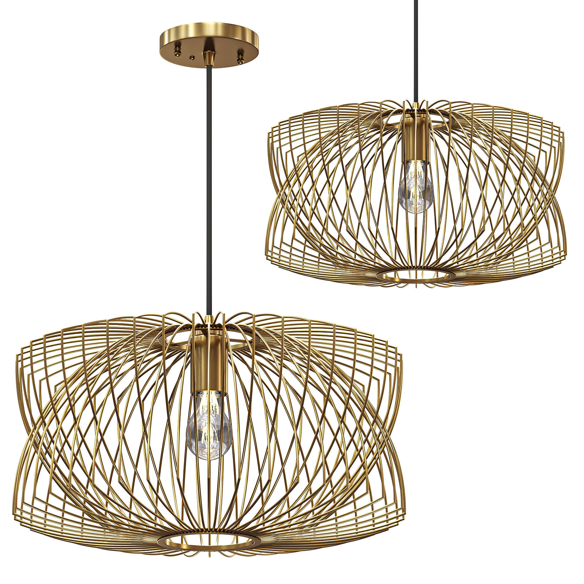 Helia Pendant By Nuevo 3D model_1