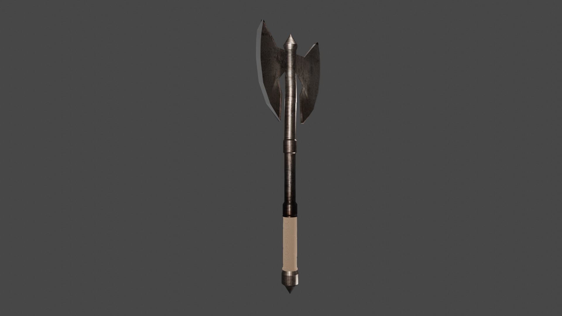 THE AXE Low-poly 3D model_1
