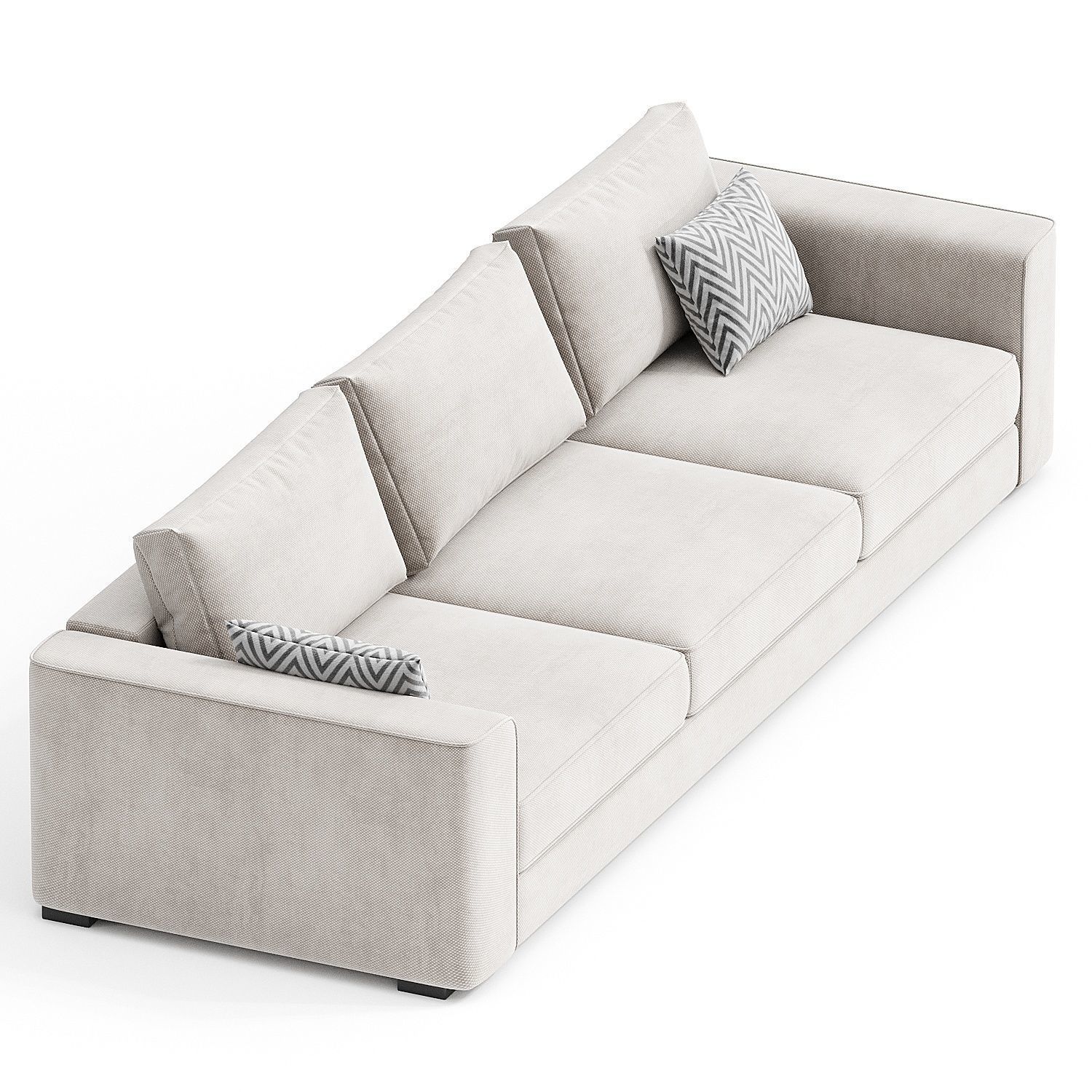 GREY SOFA SOFABED 3d model 3D model_1