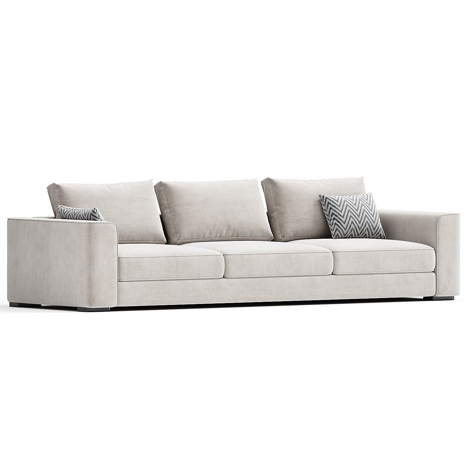 GREY SOFA SOFABED 3d model 3D model_3