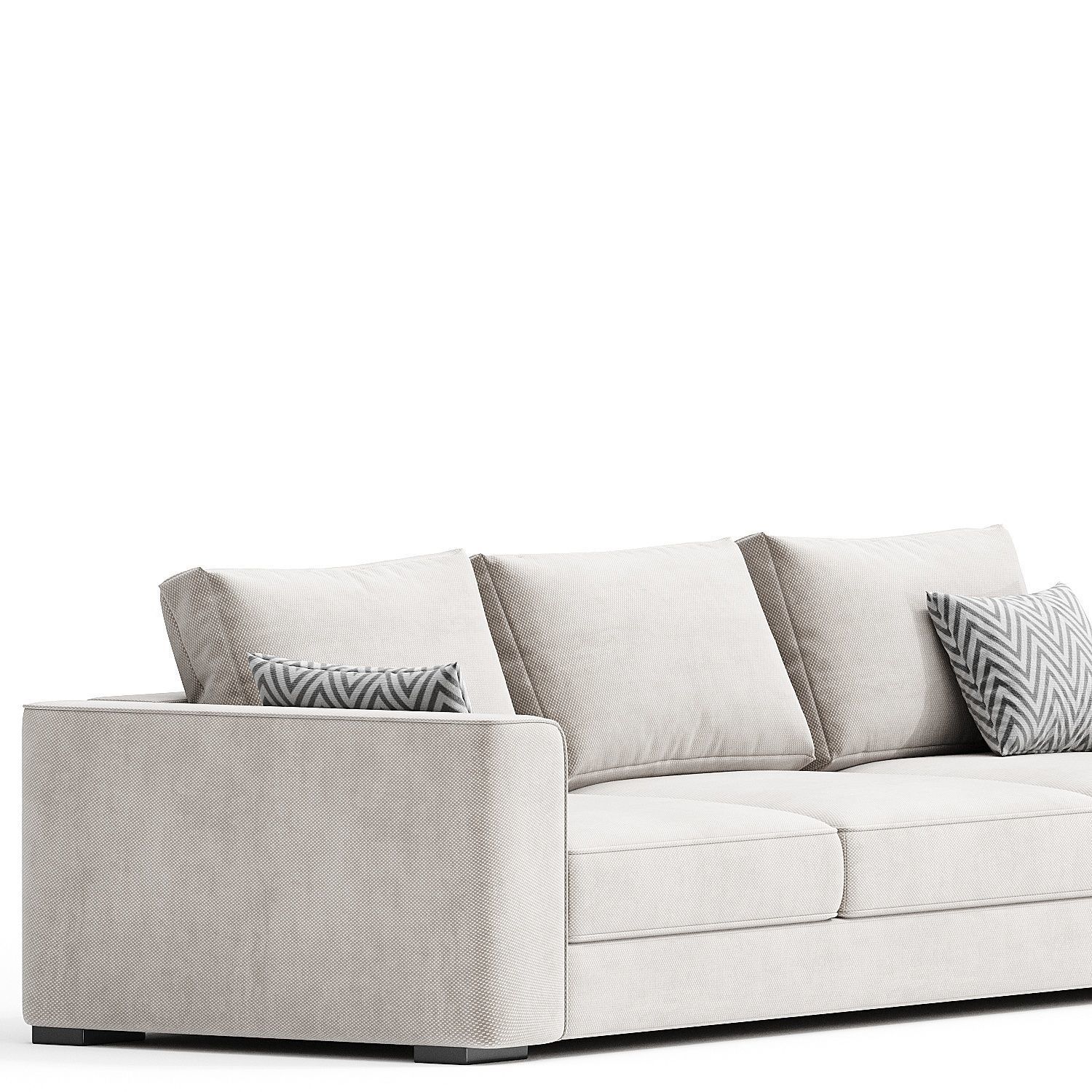 GREY SOFA SOFABED 3d model 3D model_4