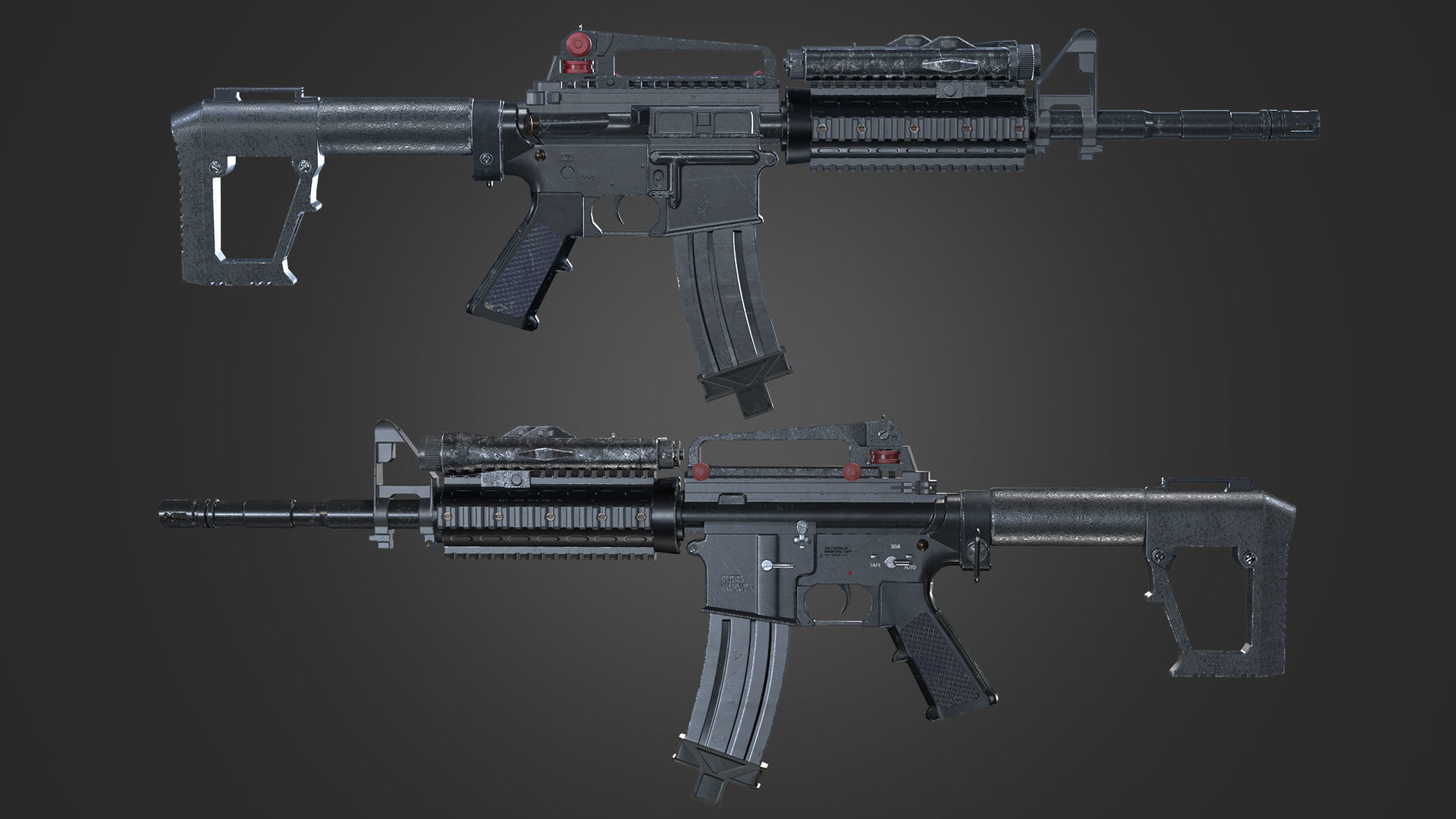 Weapons Pack 1 Low-poly 3D model_3