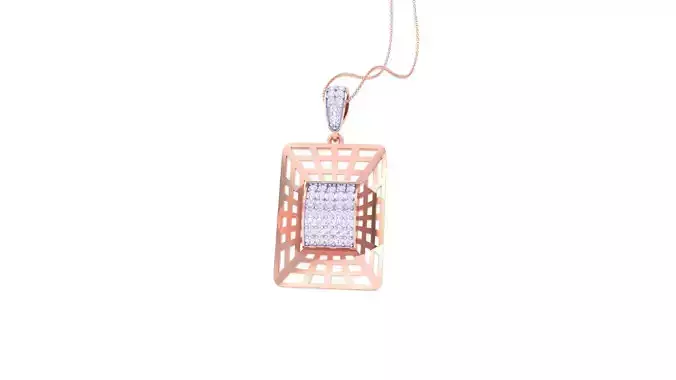 High Jewelry Pendant Necklace 3dm stl 3mf obj glb