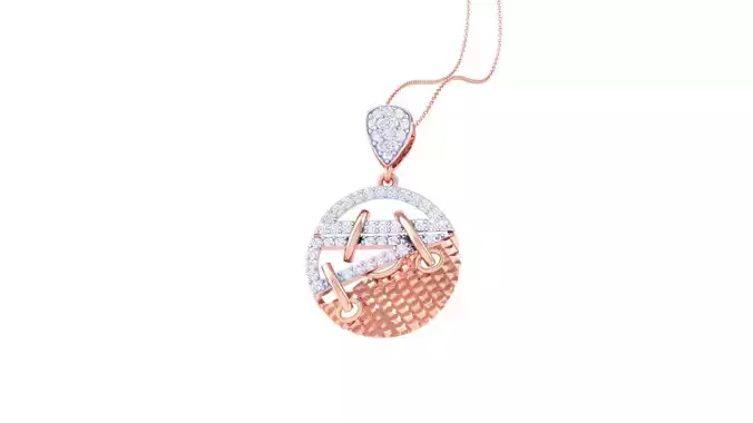 High Jewelry Chain Pendant Necklace 3dm stl 3mf obj glb 3D print model
