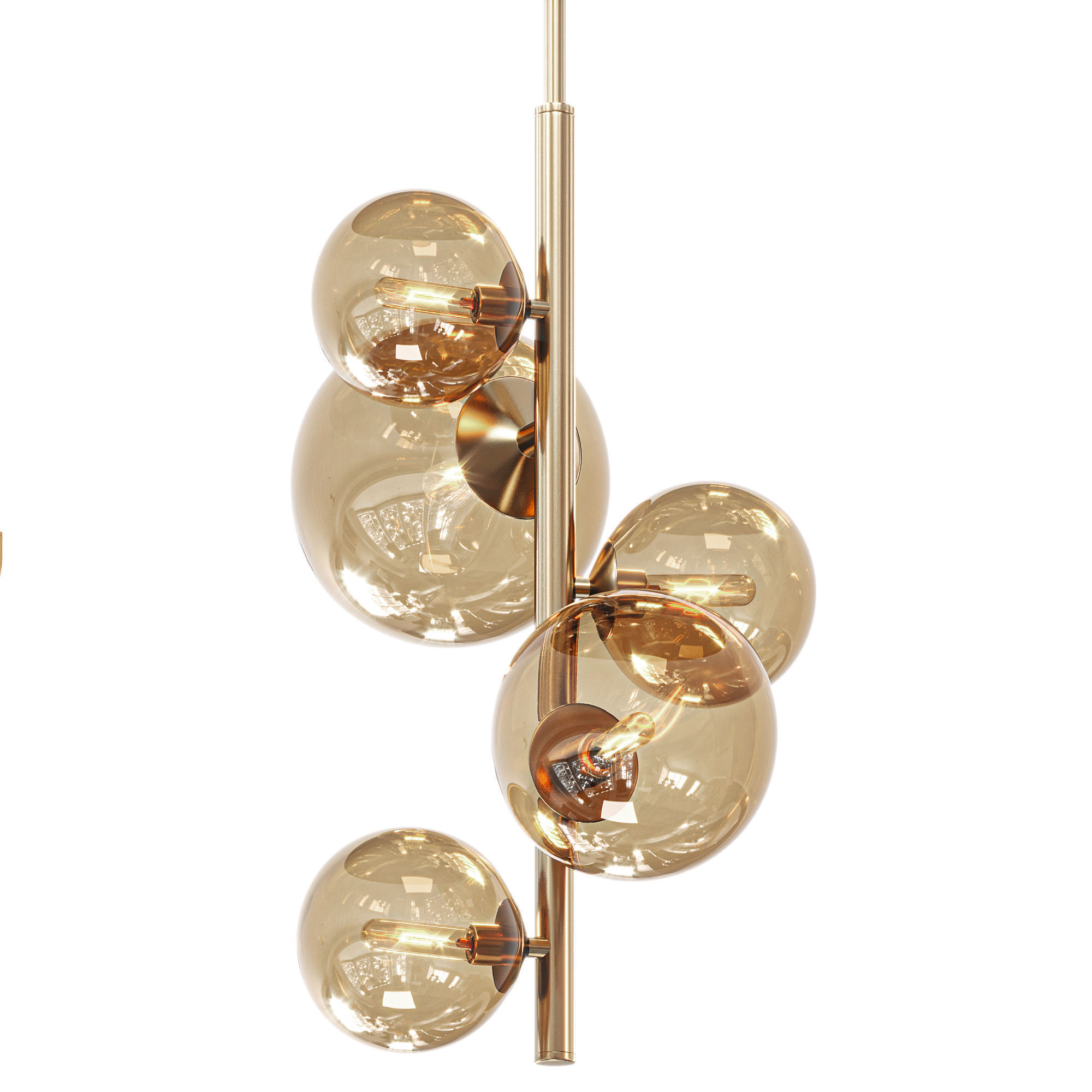 Glasgow Five Light Pendant By Dainolite 3D model_1