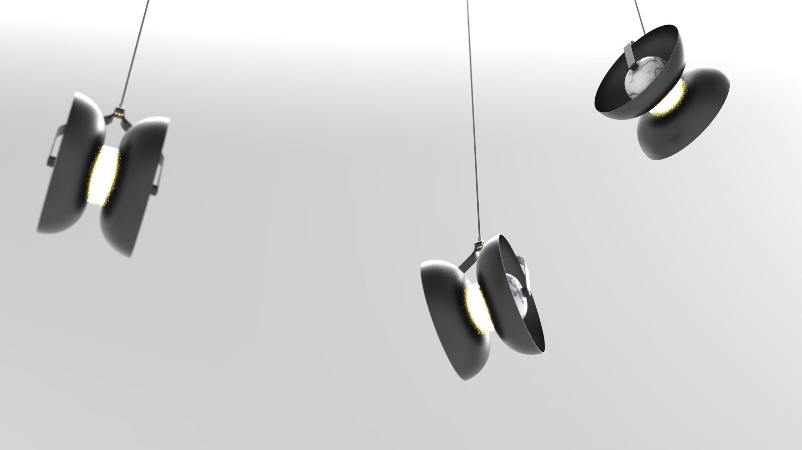 Black Hole COLLECTION  PENDANT LAMP NO01 3D model_4