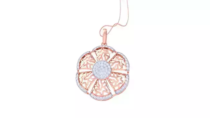 Ultra Vision High Jewelry Mesh Pendant Necklace 3dm stl 3mf obj