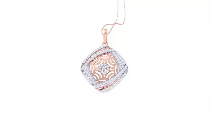 Ultra Vision High Jewelry Wire Mesh Pendant Necklace 3dm stl 3mf