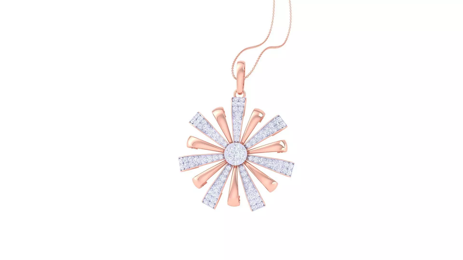 High Jewelry Pendant Necklace 3dm stl 3mf obj glb 3D print model