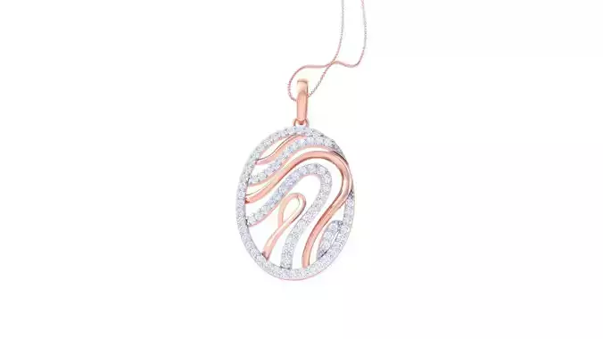 High Jewelry Pendant Necklace 3dm stl 3mf obj glb