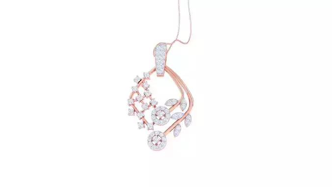 High Jewelry Pendant Necklace 3dm stl 3mf obj glb