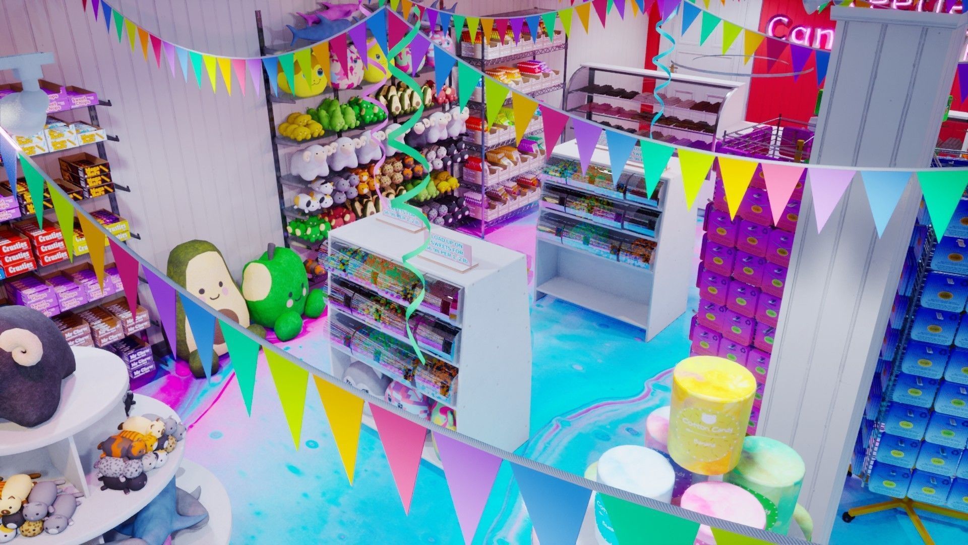 Candy and Toy Store Low-poly 3D model_15