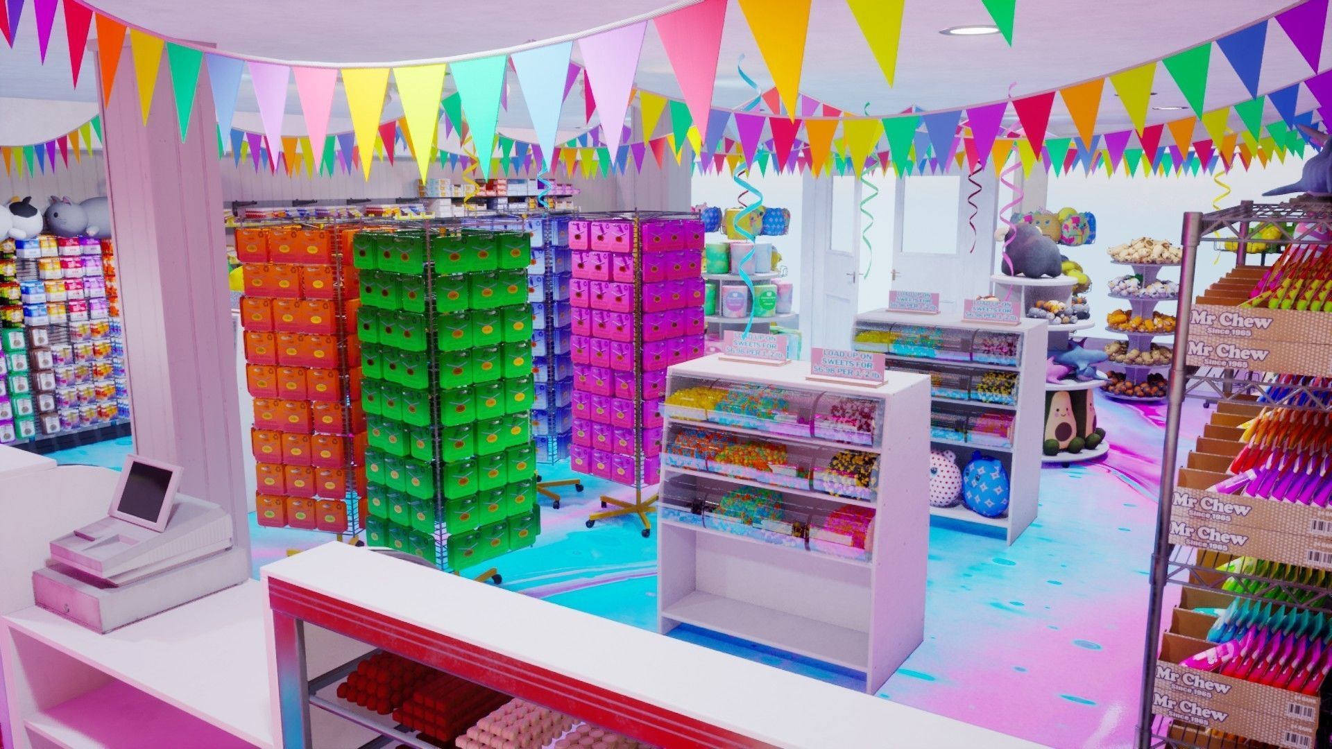 Candy and Toy Store Low-poly 3D model_14
