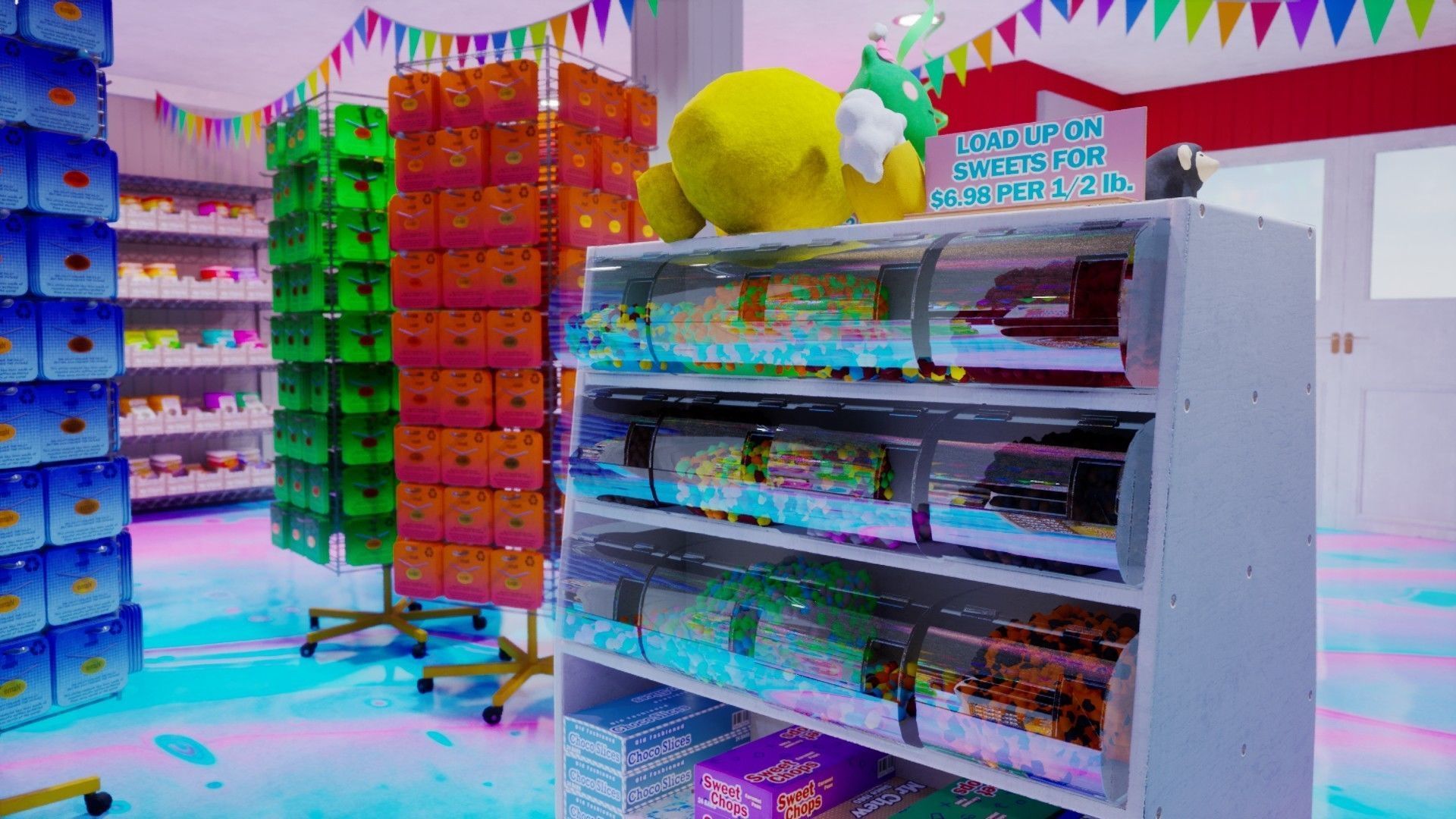 Candy and Toy Store Low-poly 3D model_8