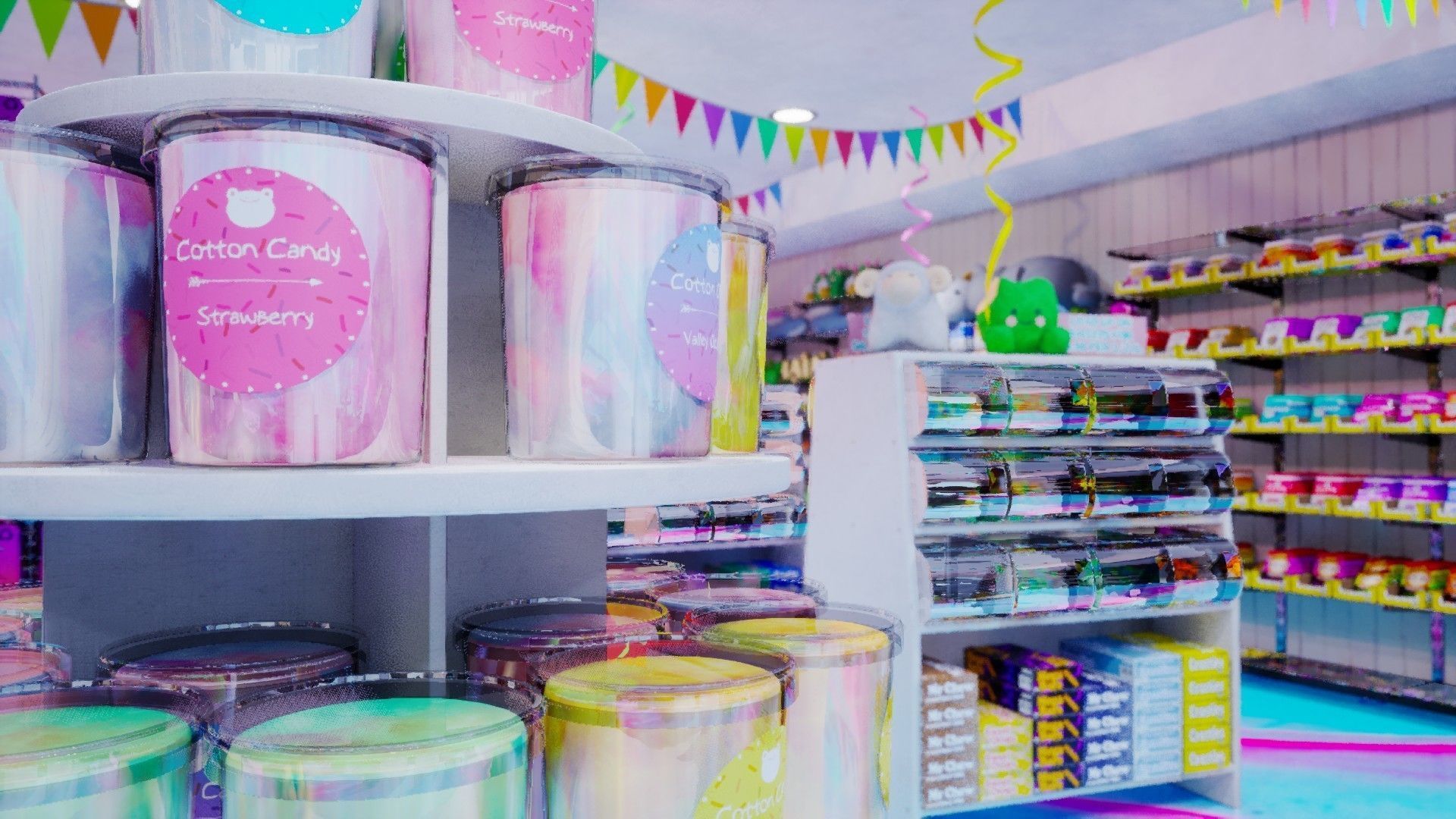 Candy and Toy Store Low-poly 3D model_7