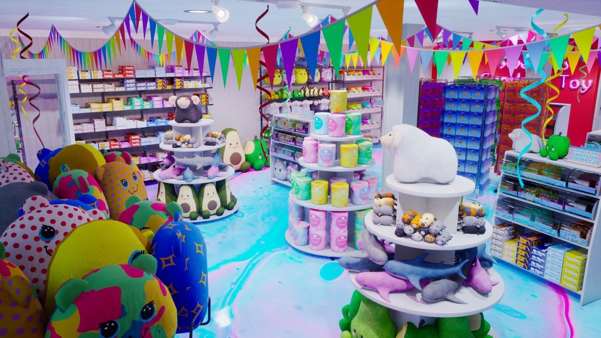 Candy and Toy Store Low-poly 3D model_10