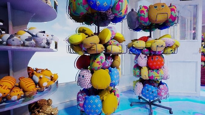Candy and Toy Store Low-poly 3D model 4