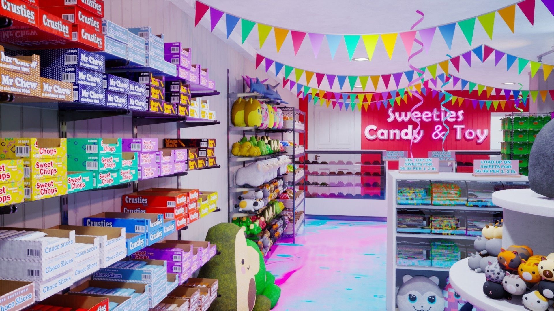 Candy and Toy Store Low-poly 3D model_13