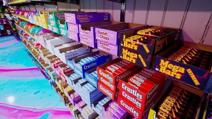 Candy and Toy Store Low-poly 3D model 3