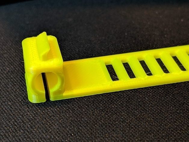 Customizable Clip-On Cable Tie 3D print model_2