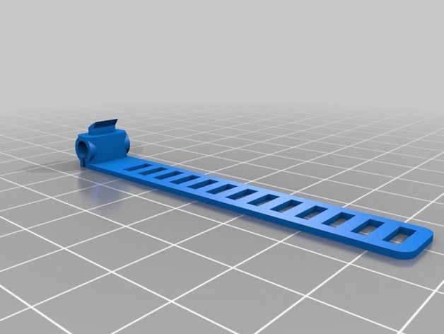 Customizable Clip-On Cable Tie 3D print model_6