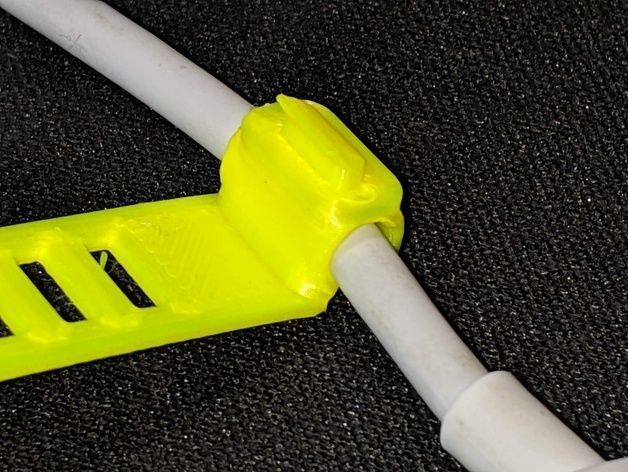 Customizable Clip-On Cable Tie 3D print model_3