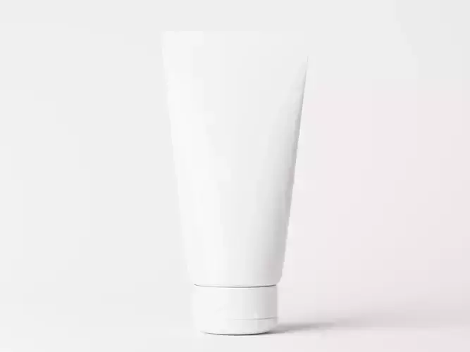 Cosmetic Tube Packaging Low-poly 3D model