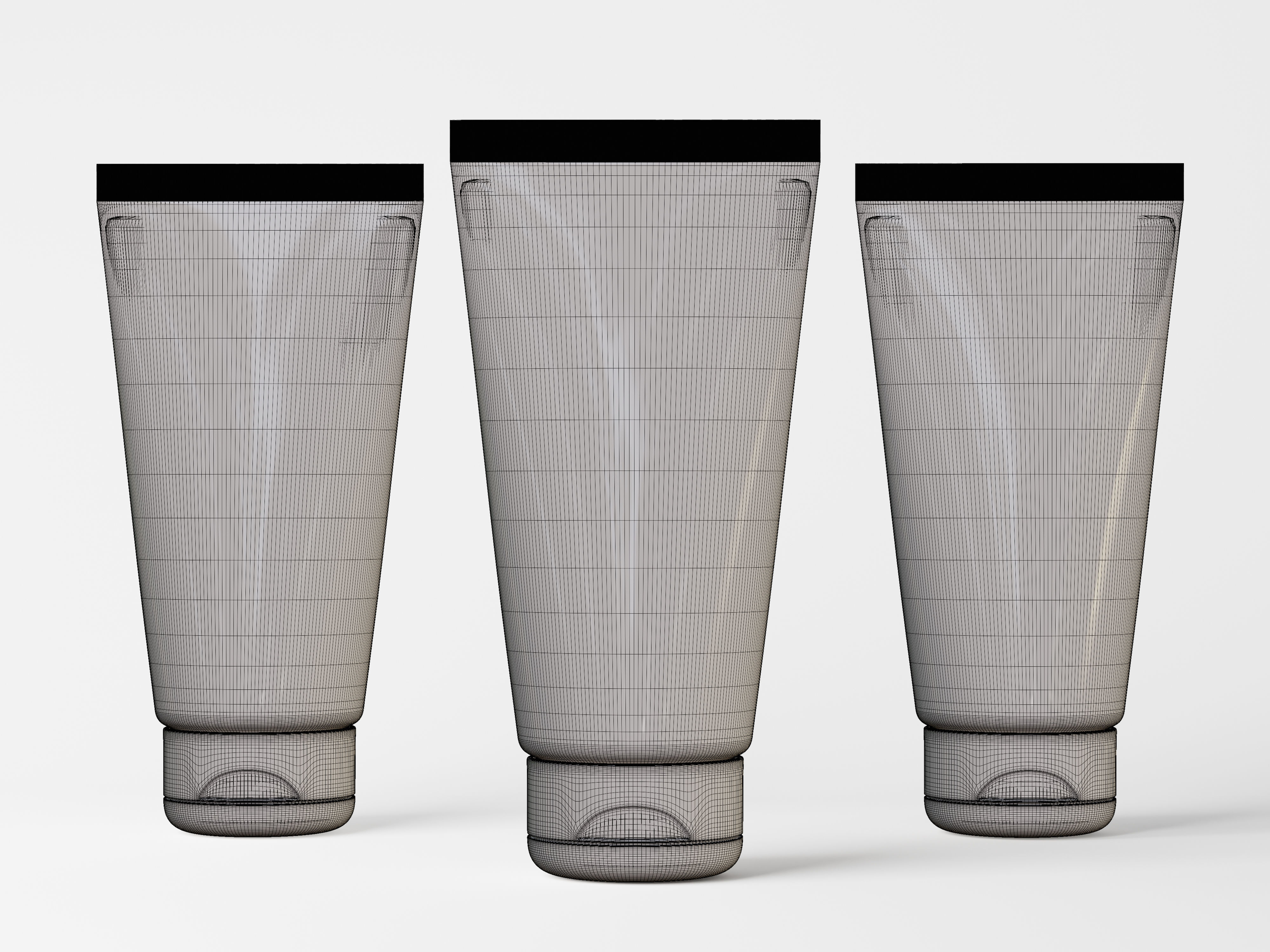 Cosmetic Tube Packaging Low-poly 3D model_7