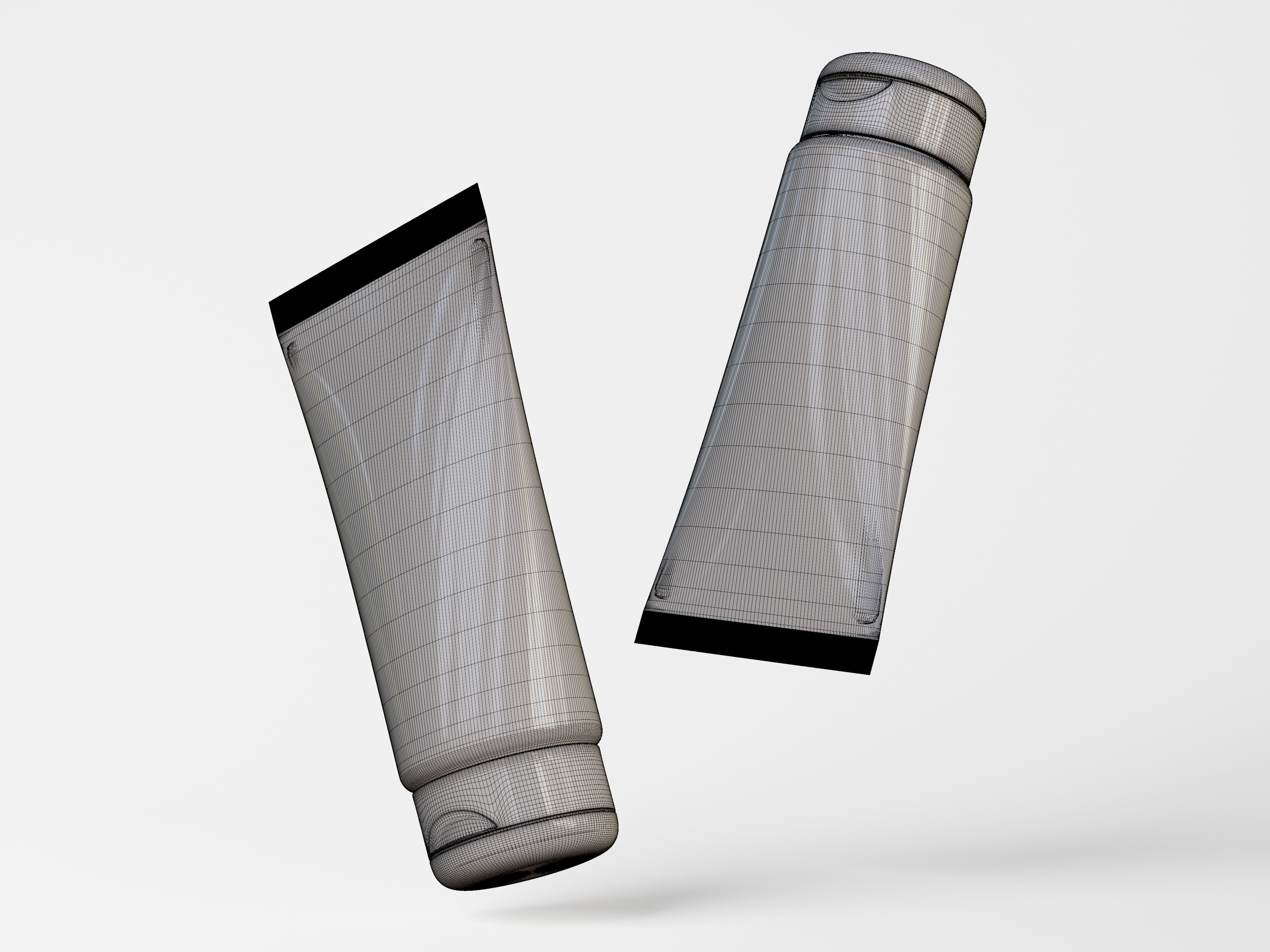Cosmetic Tube Packaging Low-poly 3D model_8