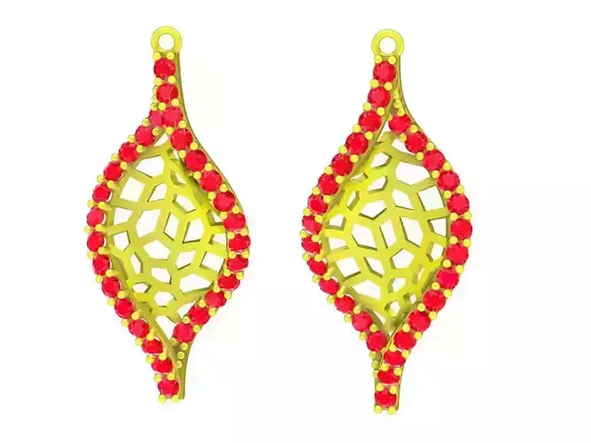 5852 hongkong diamond earrings 