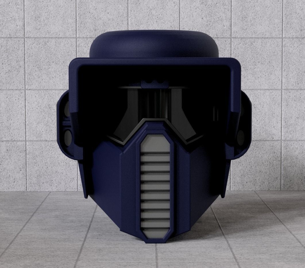 Imperial Storm Commando Helmet for sixth scale custom figures 3D print model_1