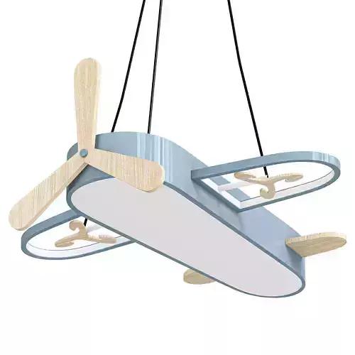 Childrens Plane Shaped Hanging Lamp Acrylic Bedroom