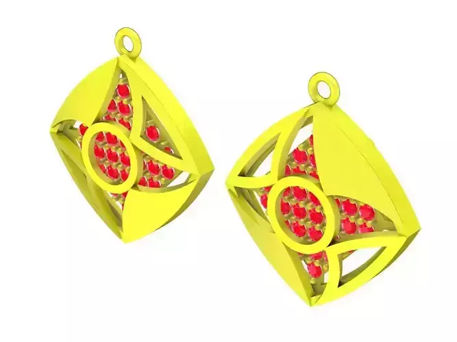 5853 korean diamond earrings