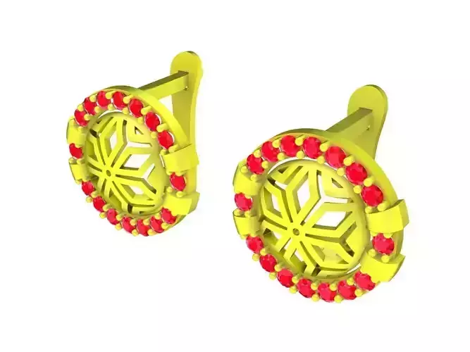 5854 korean diamond earrings