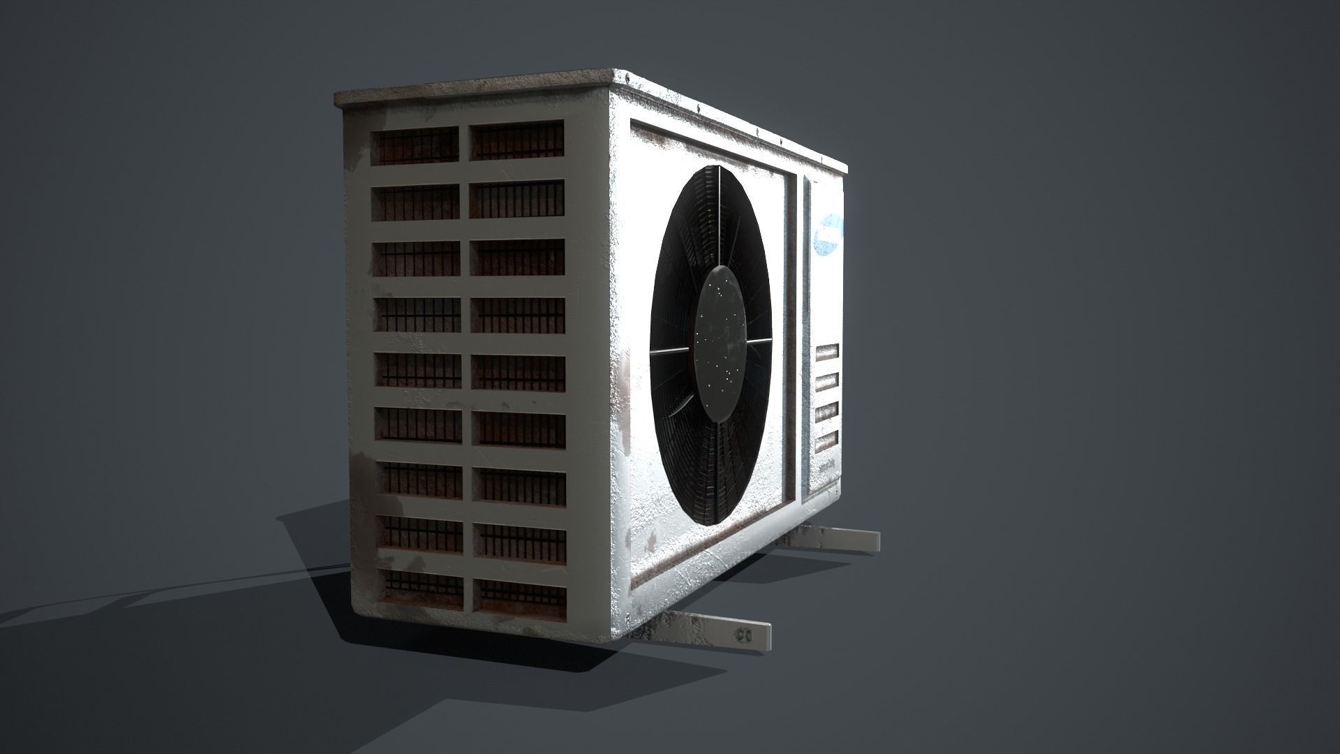 Air Conditioner  Free low-poly 3D model_3