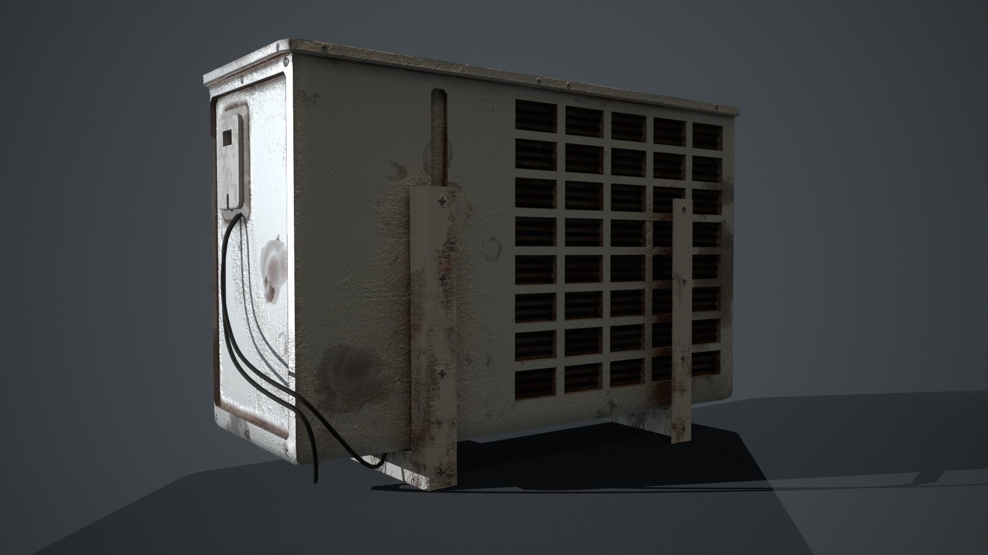 Air Conditioner  Free low-poly 3D model_4