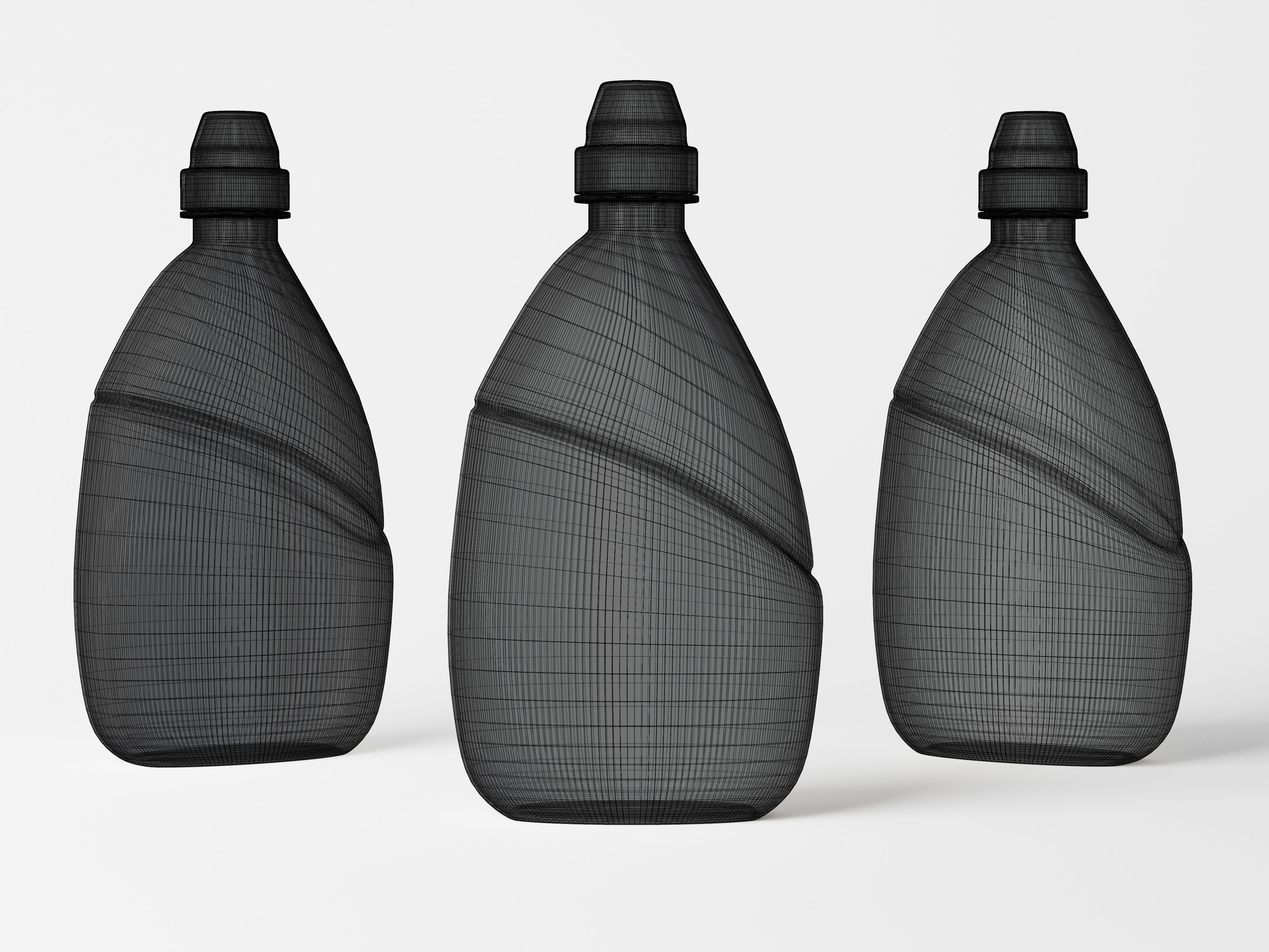 Cleaning Product Bottle Packaging Low-poly 3D model_9