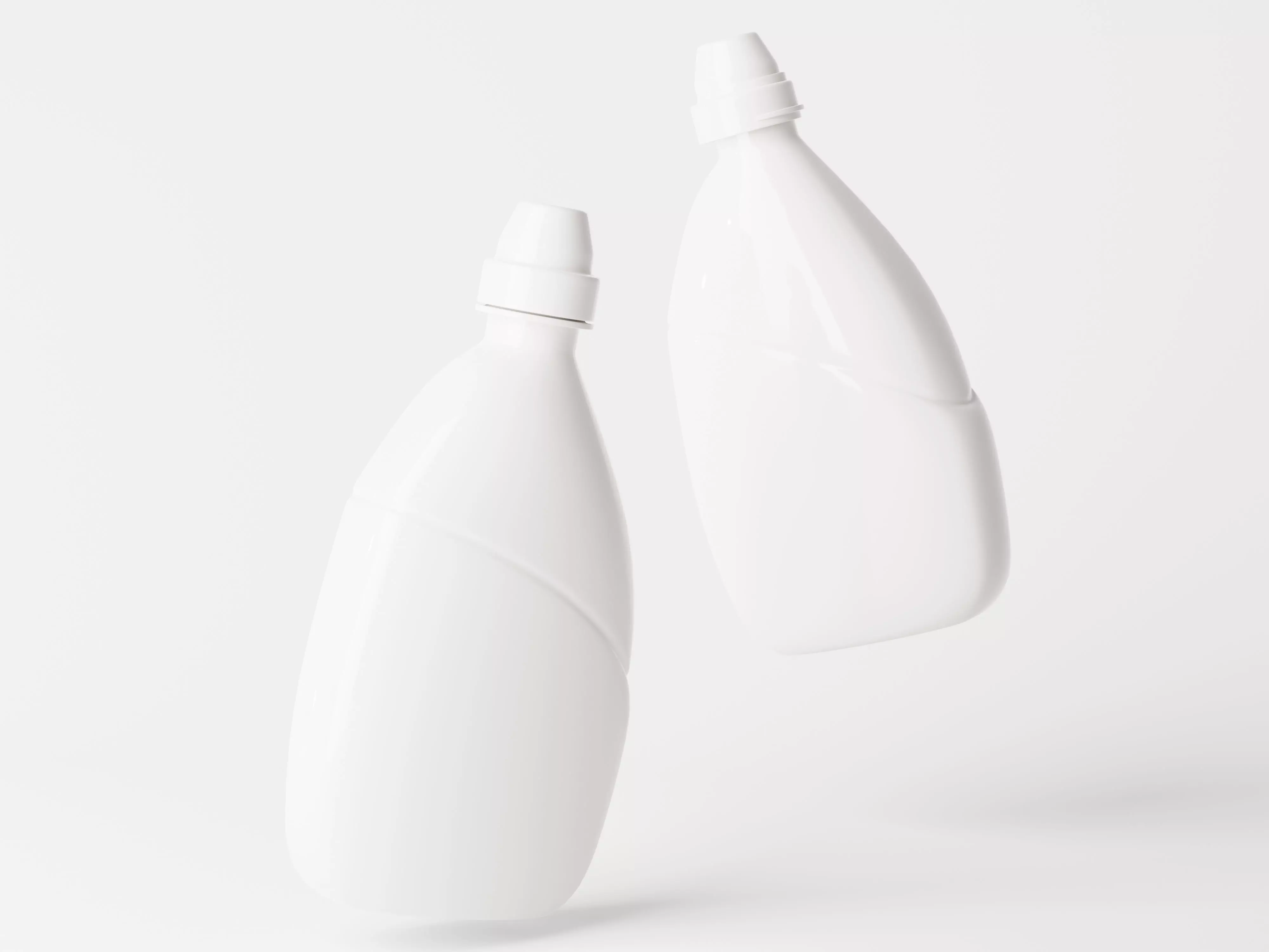 Cleaning Product Bottle Packaging Low-poly 3D model_0