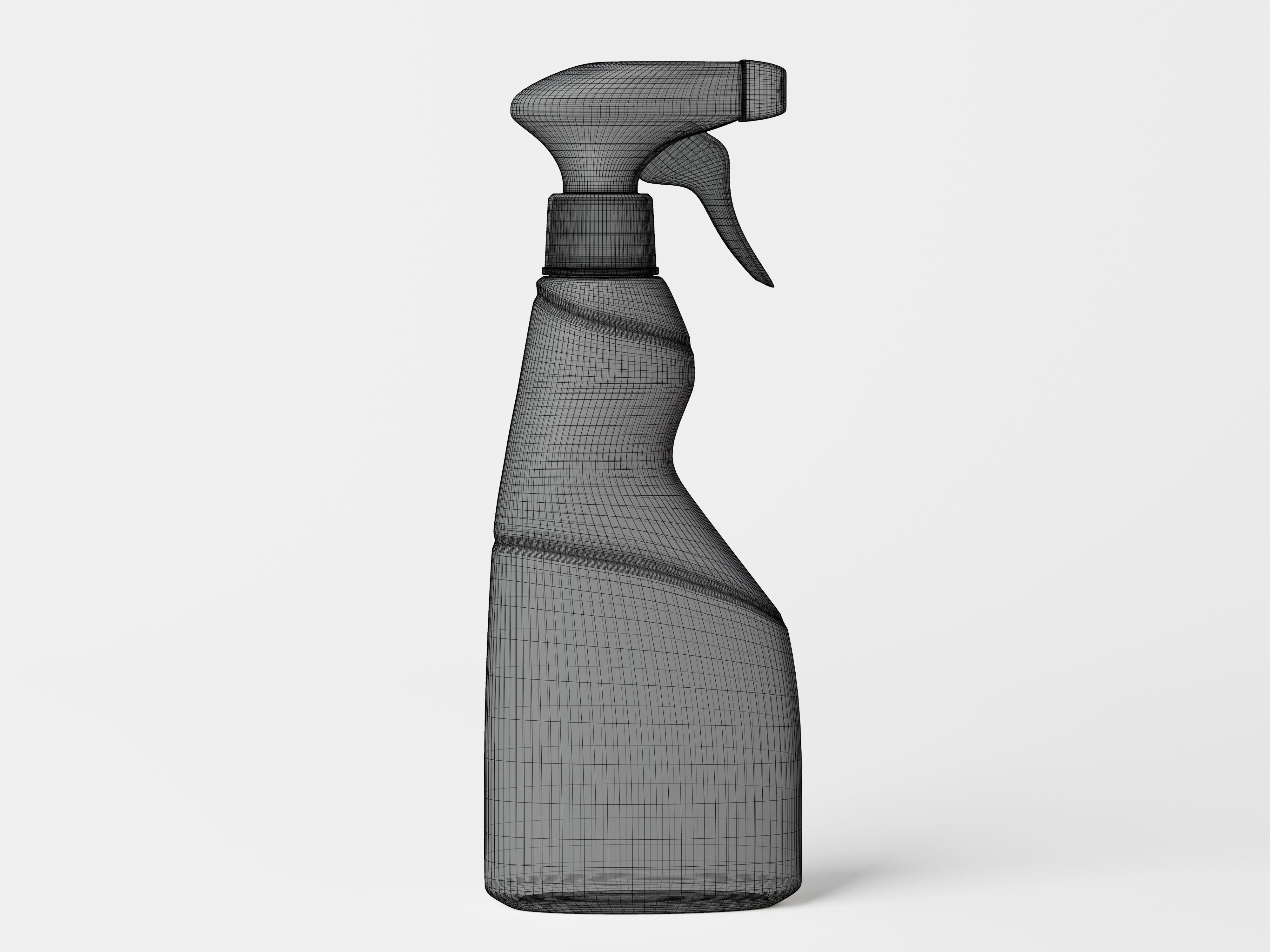 Cleaning Product Spray Bottle Packaging Low-poly 3D model_7
