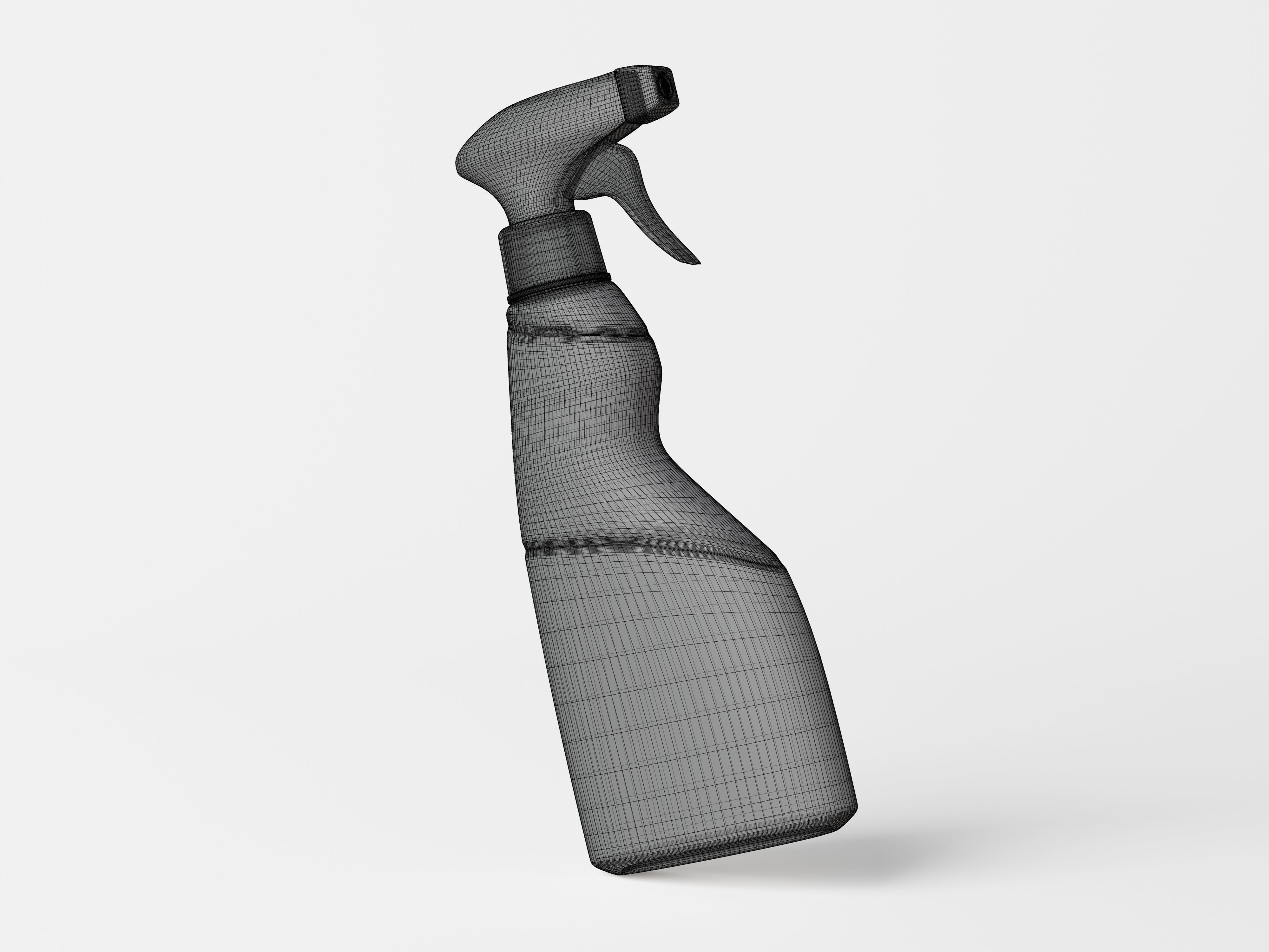 Cleaning Product Spray Bottle Packaging Low-poly 3D model_8