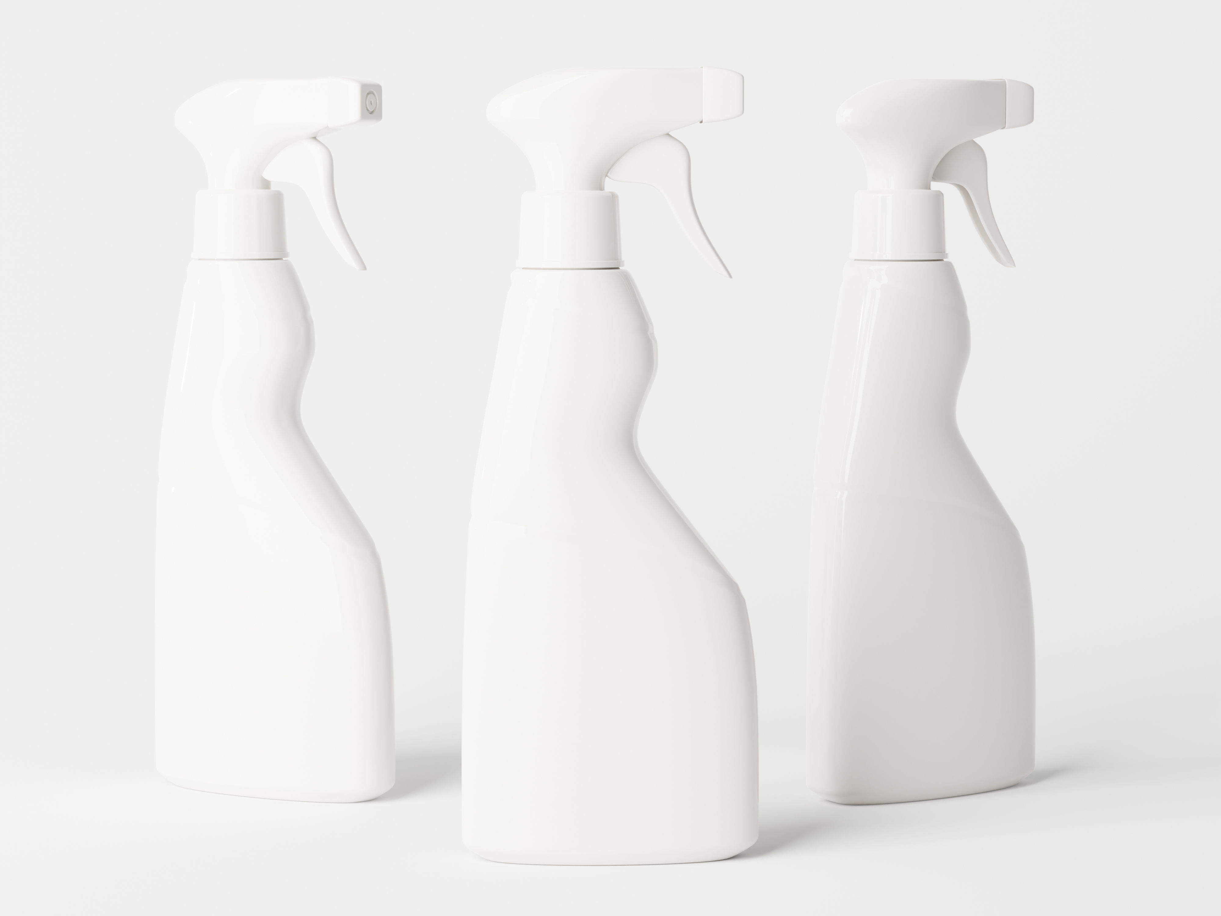 Cleaning Product Spray Bottle Packaging Low-poly 3D model_1
