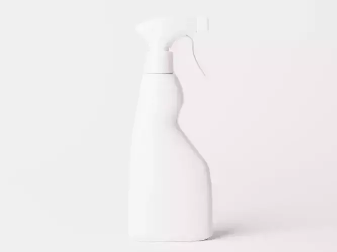 Cleaning Product Spray Bottle Packaging Low-poly 3D model