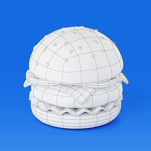 Stylized Food 3D Model Pack 3D model 3